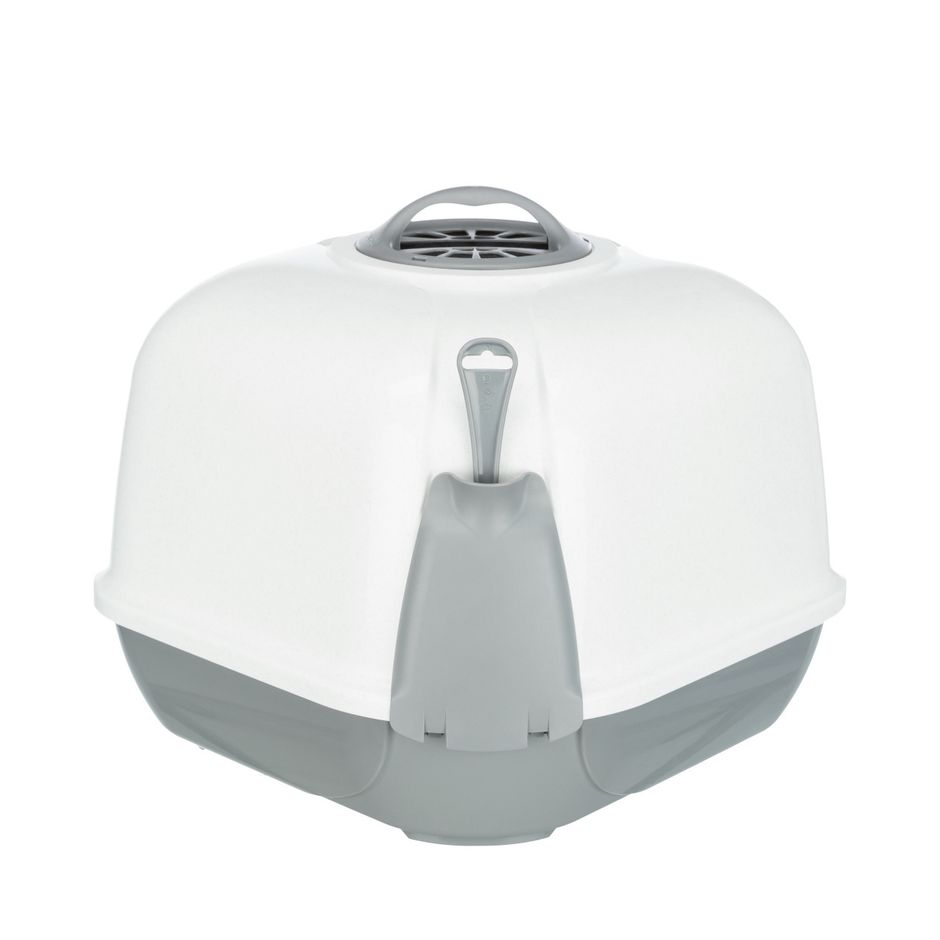 Hooded fashion corner litter box