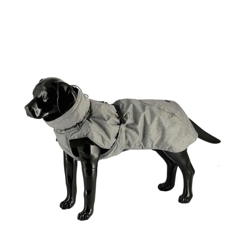 Dogman Pom Winter Coat Grey for dog | Tinybuddy