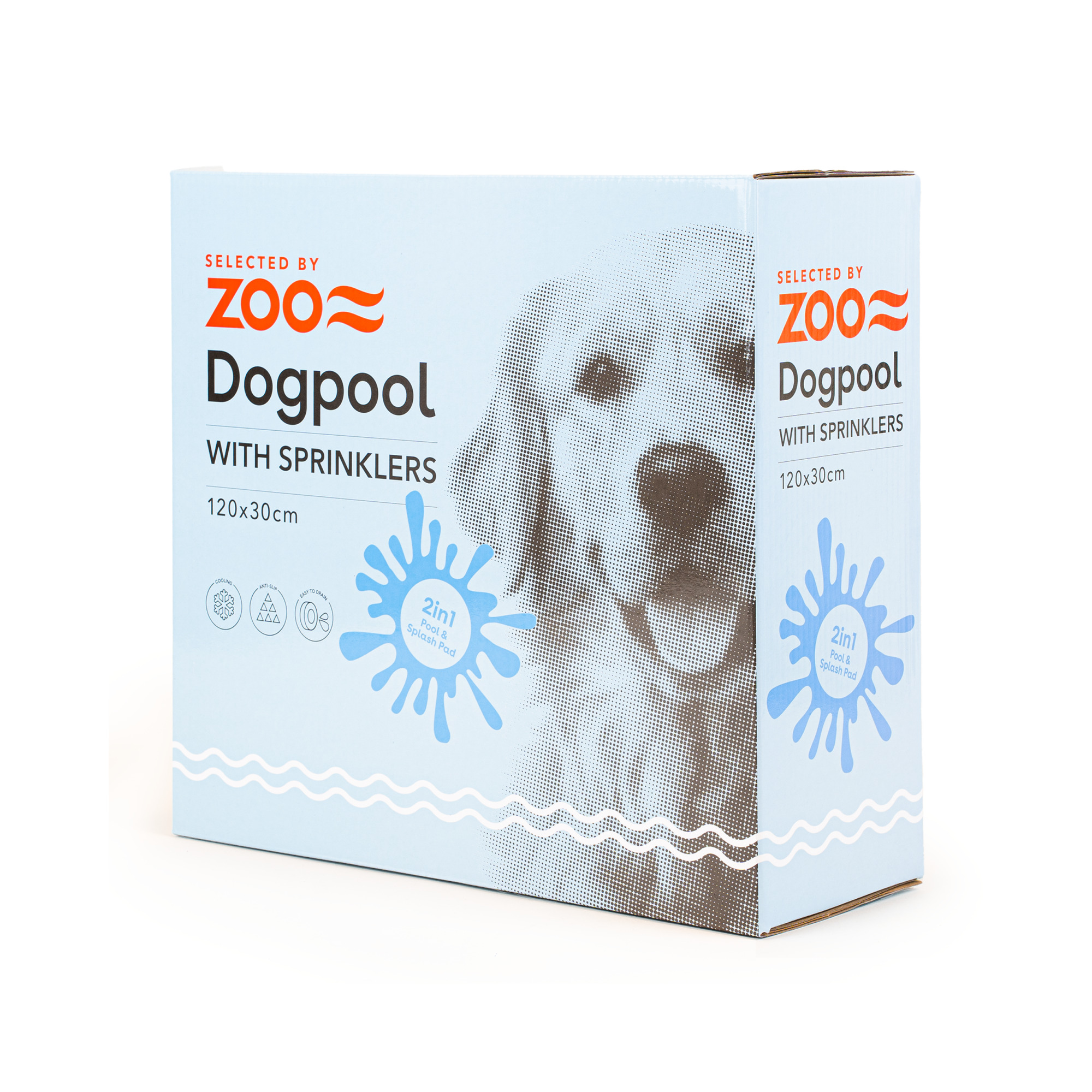 Dog Pool With Sprinkler - 120x30 cm